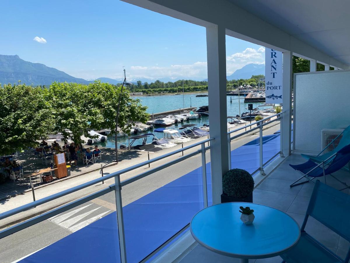 Les Suites Du Port Le Bourget-du-Lac Bagian luar foto