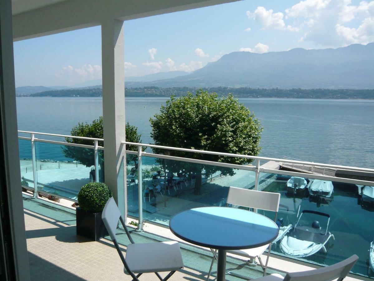 Les Suites Du Port Le Bourget-du-Lac Bagian luar foto