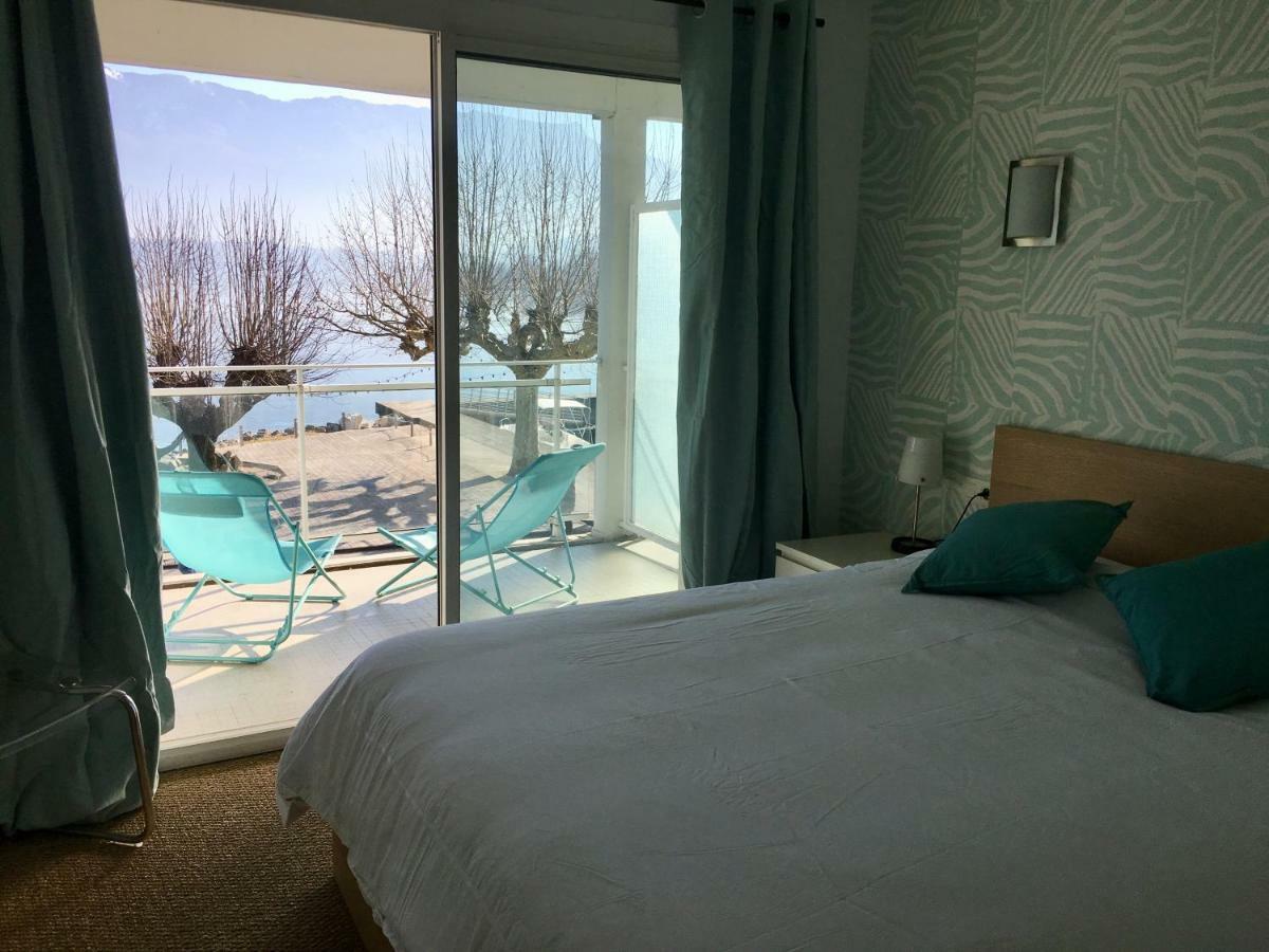 Les Suites Du Port Le Bourget-du-Lac Bagian luar foto